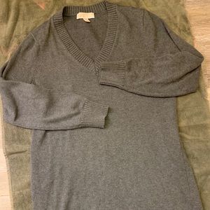 Large Michael Kors Gray Sweater Dress
